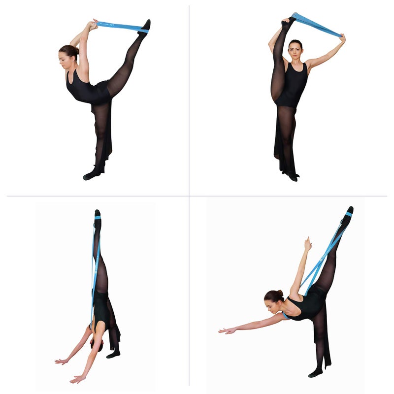 Zenmarkt Ballet Stretch Bands for Flexibility and Strength - Stretch Bands Ideal to Have as Dance Equipment in Every Competition - Suitable for Gymnastics, Cheerleading, and Pilates Training(Blue) - Image 5